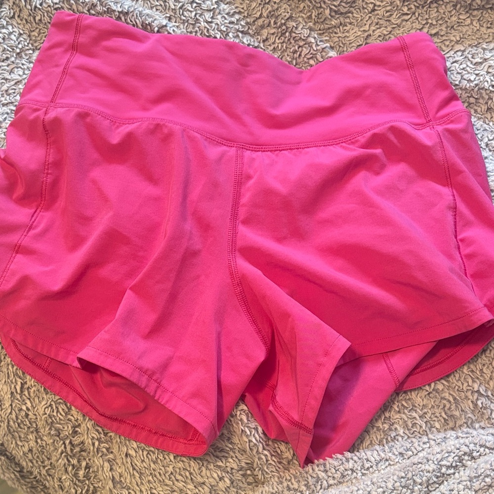Pink lululemon shorts